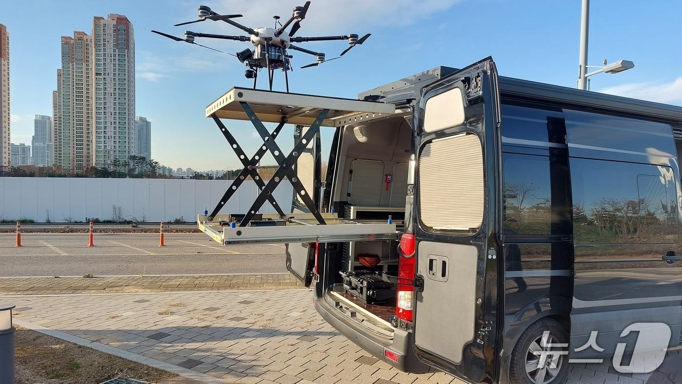  28일 극동대학교는 악천후와 야간 환경에서도 유용한 드론 기반 산간 조난 대응 시스템을 개발했다고 밝혔다.(극동대 제공. 재판매 및 DB금지)/뉴스1