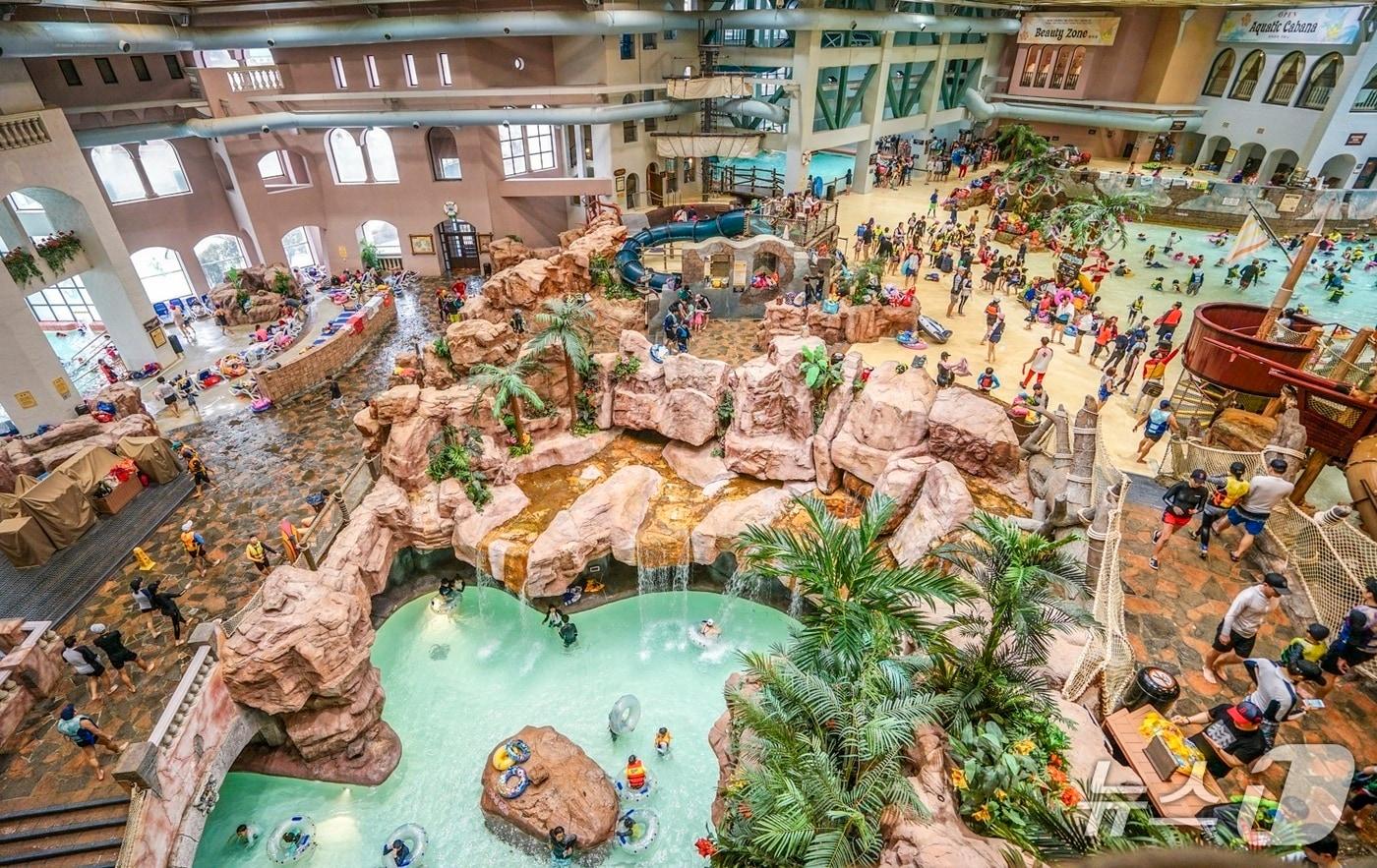 에버랜드 캐리비안베이 아쿠아틱 센터 전경.(에버랜드 제공)