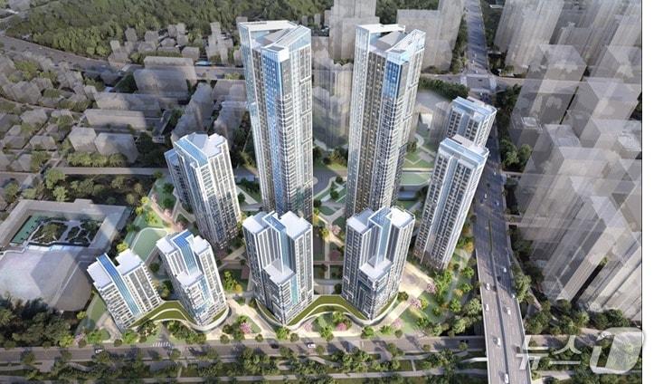 본문 이미지 -  개포우성4차 아파트 예상 조감도 (서울시 제공)