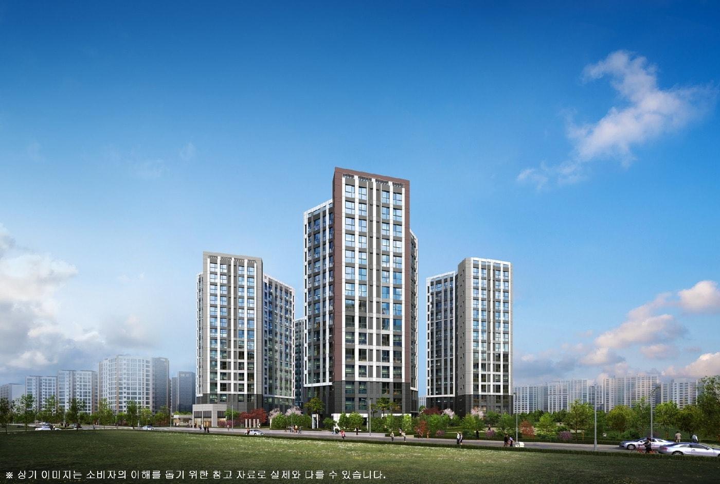  원종 휴먼빌 클라츠 투시도. 일신건영 제공