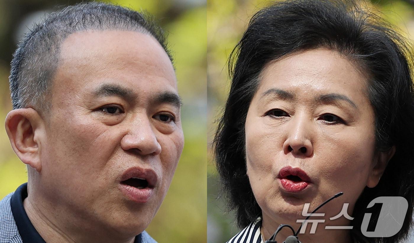 명태균·김영선. &lt;자료사진&gt; 2025.4.29/뉴스1 ⓒ News1 오대일 기자