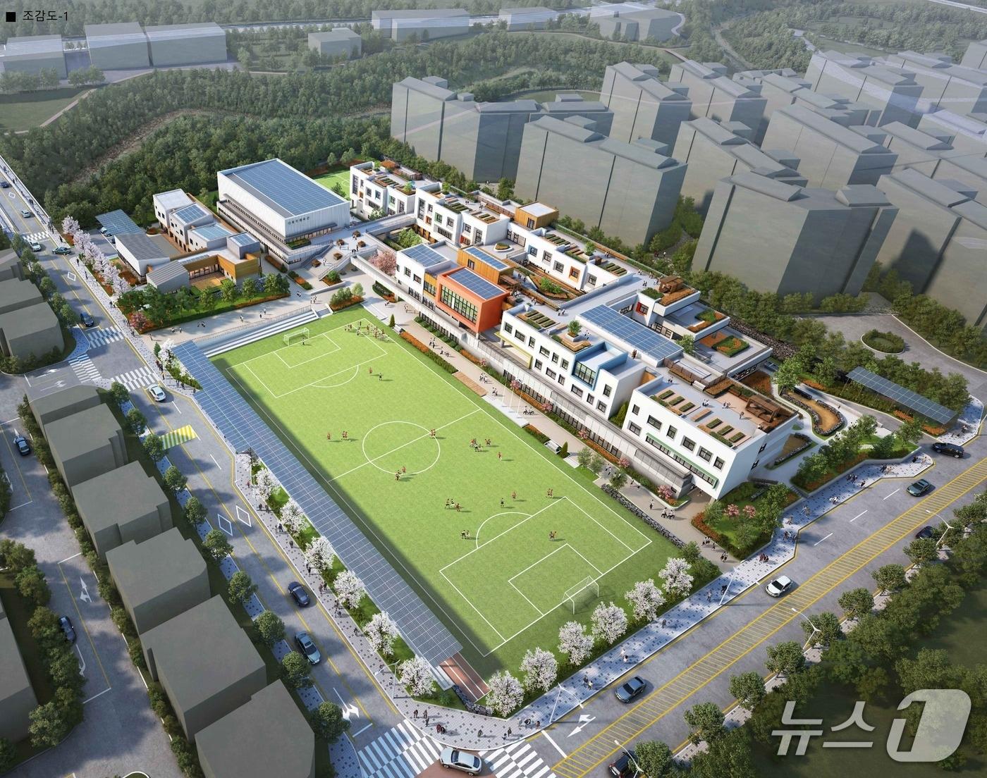 본문 이미지 - (가칭)아라월평초·중학교 조감도.(제주도교육청 제공. 재판매 및 DB 금지)