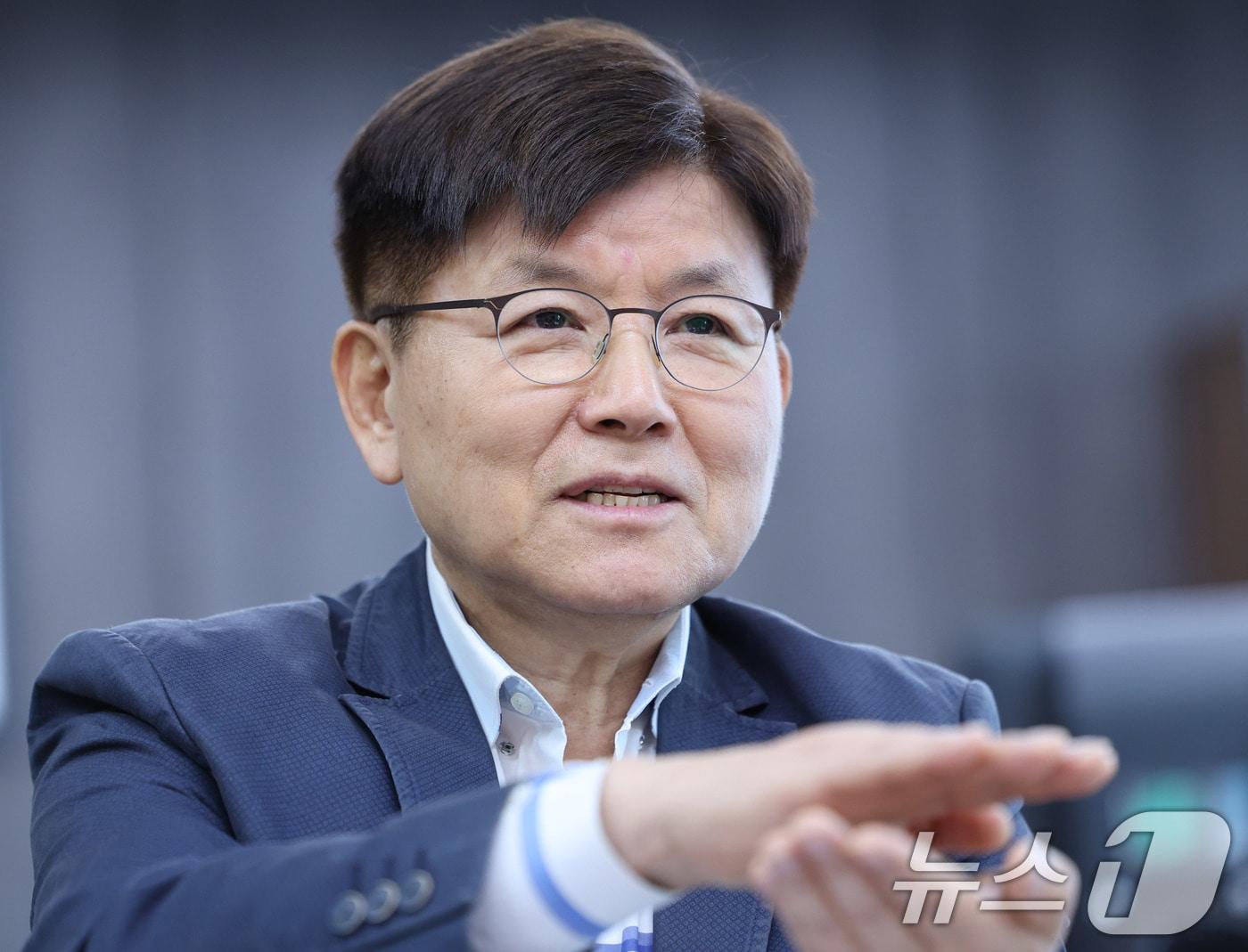 본문 이미지 - 한국영 서울시설공단 이사장이  지난달 29일 서울 성동구 서울시설공단에서 뉴스1과 인터뷰를 갖고 있다. 2025.4.29/뉴스1 ⓒ News1 박지혜 기자