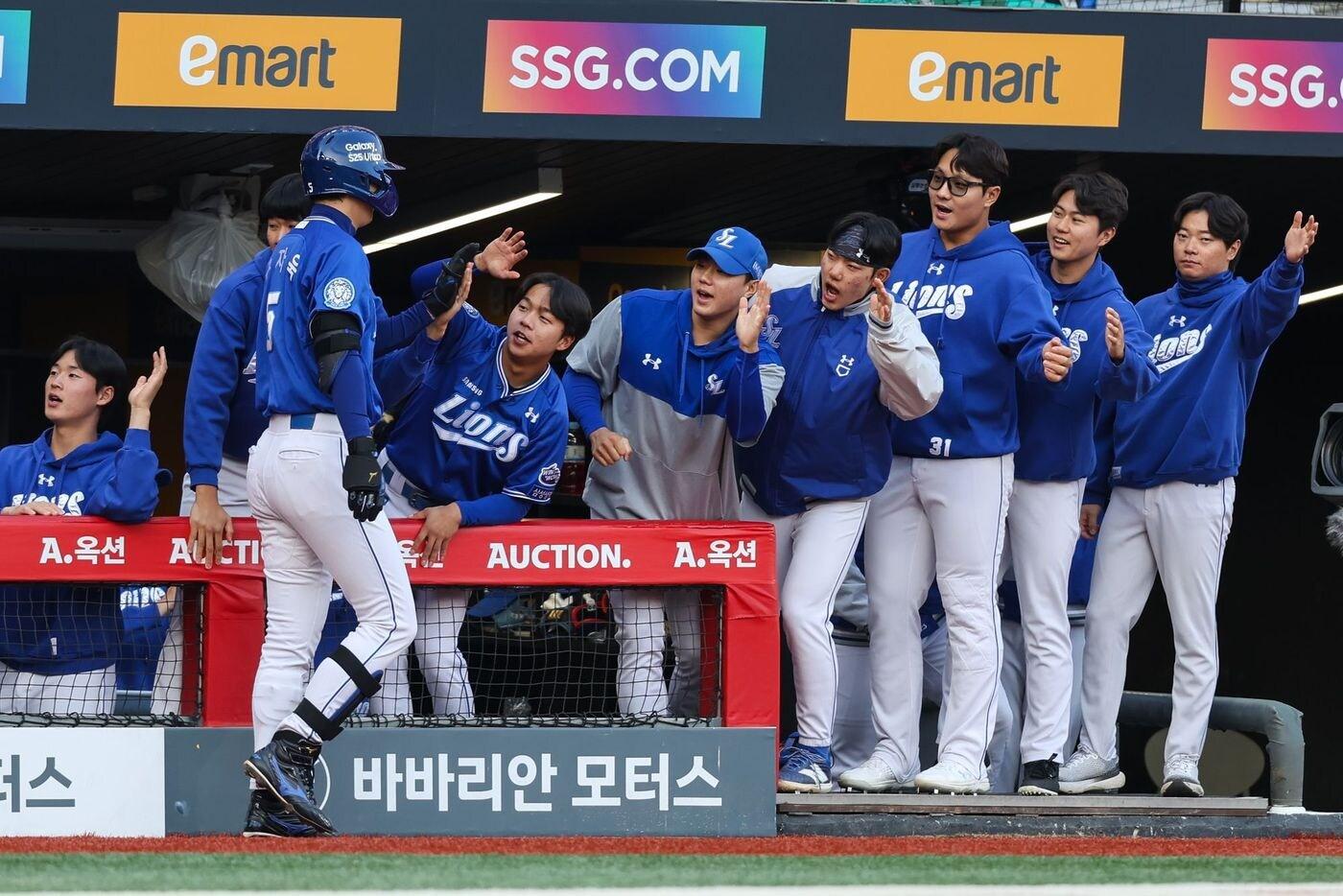 삼성 라이온즈가 29일 열린 KBO리그 문학 SSG 랜더스전에서 3-1로 승리하며 6연승을 질주했다. (삼성 라이온즈 제공)