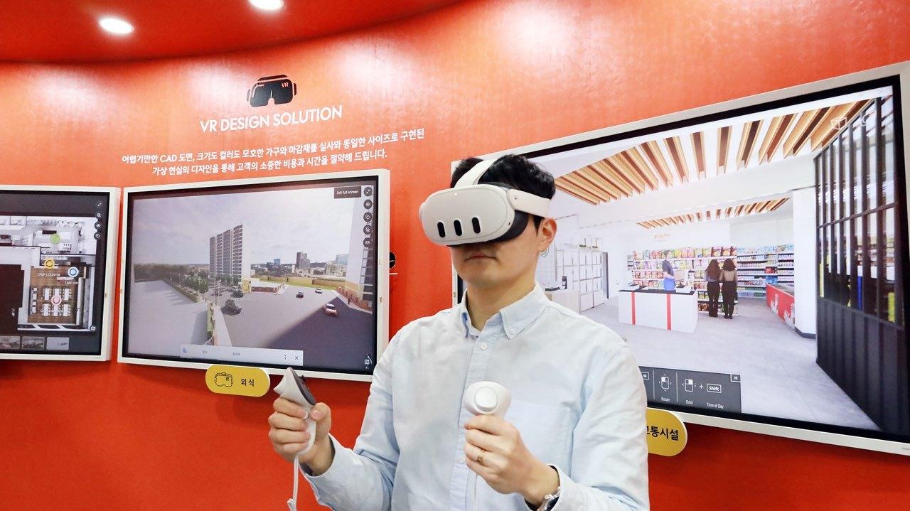 본문 이미지 - 공간 컨설팅 사례 VR체험(삼성웰스토리 제공)