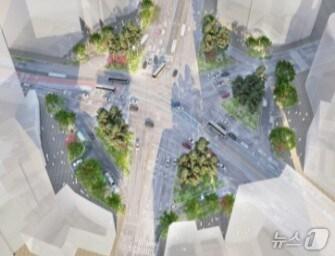 본문 이미지 - 서면교차로 상징정원 조감도(부산시청 제공. 재판매 및 DB 금지)