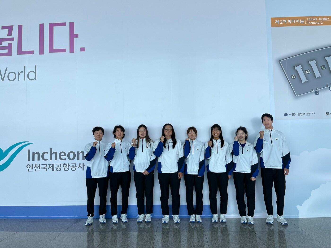 본문 이미지 -  빌리진킹컵에 나설 한국 여자 테니스 대표팀. (대한테니스협회 제공)