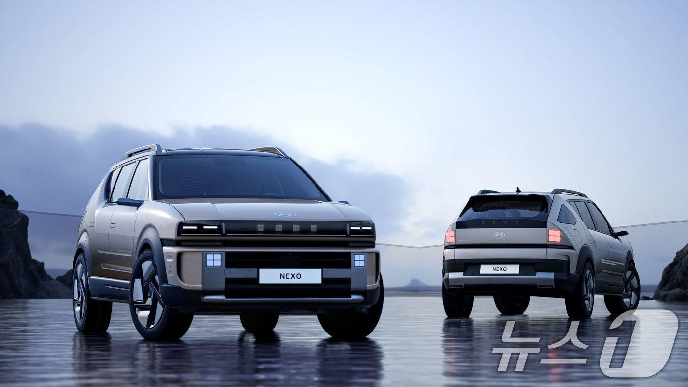 현대자동차는 3일 경기 고양시 킨텍스에서 열린 ‘2025 서울모빌리티쇼’ 보도발표회에서 신형 수소전기차 ‘디 올 뉴 넥쏘’와 전용전기차 ‘더 뉴 아이오닉 6’를 세계 최초로 공개했다. 사진은 디 올 뉴 넥쏘. &#40;현대차 제공. 재판매 및 DB 금지&#41; 2025.4.3/뉴스1