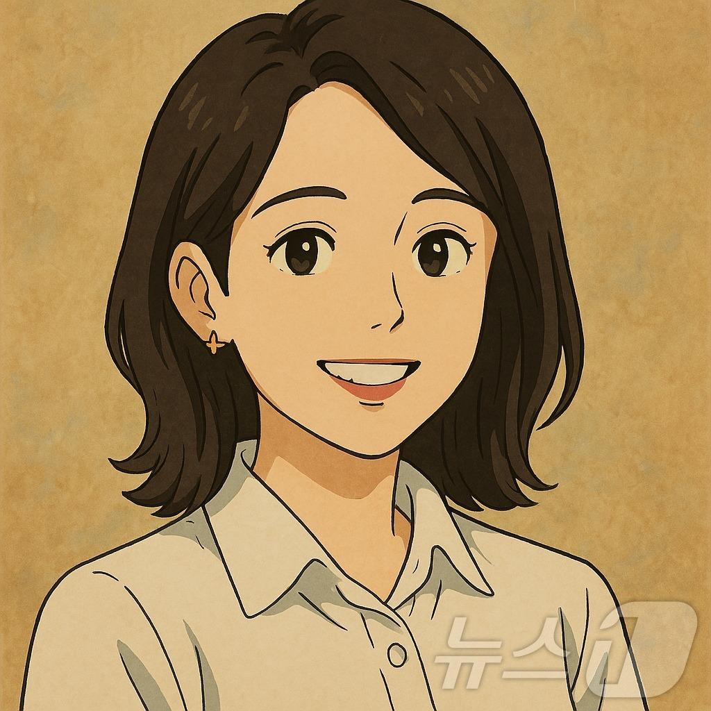 본문 이미지 - 챗GPT-4o 이미지 생성 기능을 이용해 기자의 프로필 사진을 지브리 화풍으로 변환해보았다. 2025.4.3/뉴스1 ⓒ News1 정윤미 기자