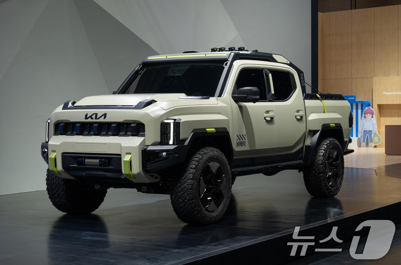 '2025 서울모빌리티쇼' 기아관 '타스만 존'에 전시된 타스만 위켄더. (기아 제공. 재판매 및 DB 금지) 2025.4.3/뉴스1