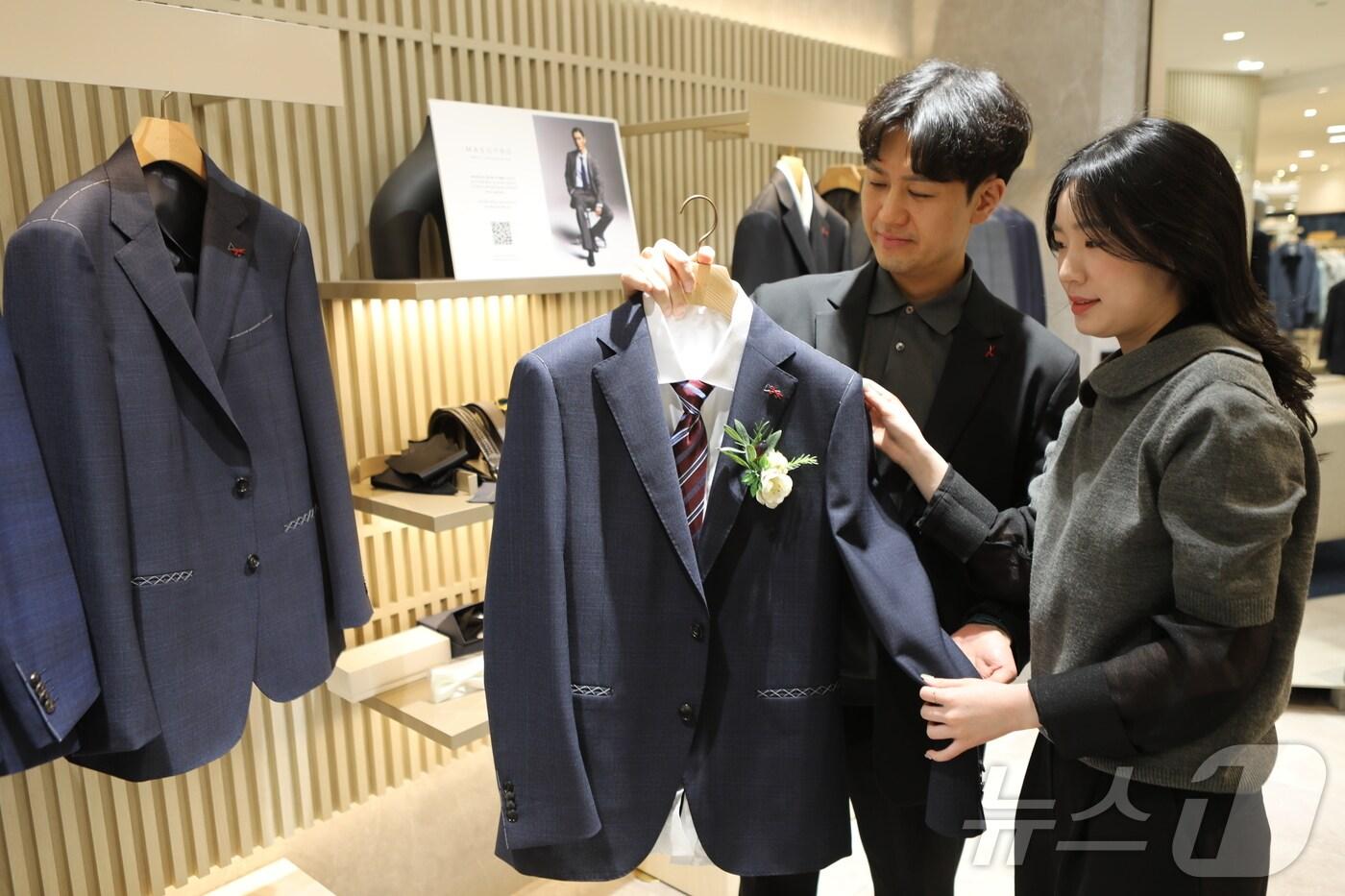 롯데백화점 광주점이 13일까지 롯데웨딩페어를 연다. 웨딩페어 모습.(롯데백화점 광주점 제공.재배포 및 DB 금지)