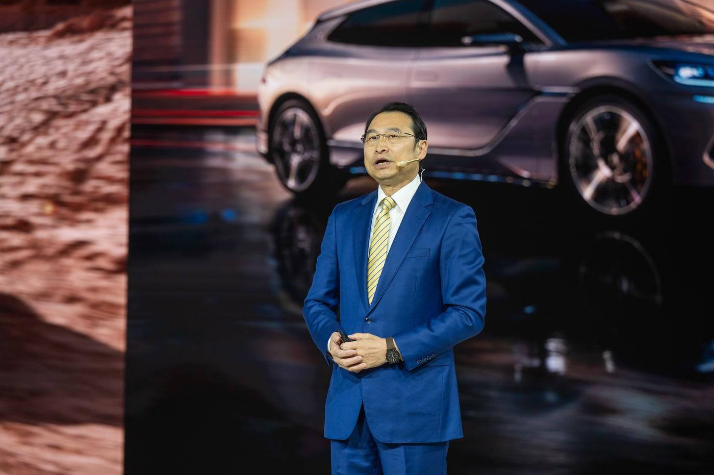 류쉐량 BYD 아시아태평양 자동차 영업사업부 총경리가 3일 경기 고양 일산 킨텍스에서 열린 '2025 서울모빌리티쇼' 사전 언론 행사에서 발언하고 있다(BYD코리아 제공). 2025.04.03.
