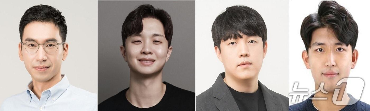 이문태 LG AI연구원 초지능랩장(왼쪽부터), 서민준 KAIST 교수, 이경재 LG AI연구원 데이터 스쿼드 리더, 김승원 카네기멜론대 박사과정 연구생.(LG AI연구원 제공)