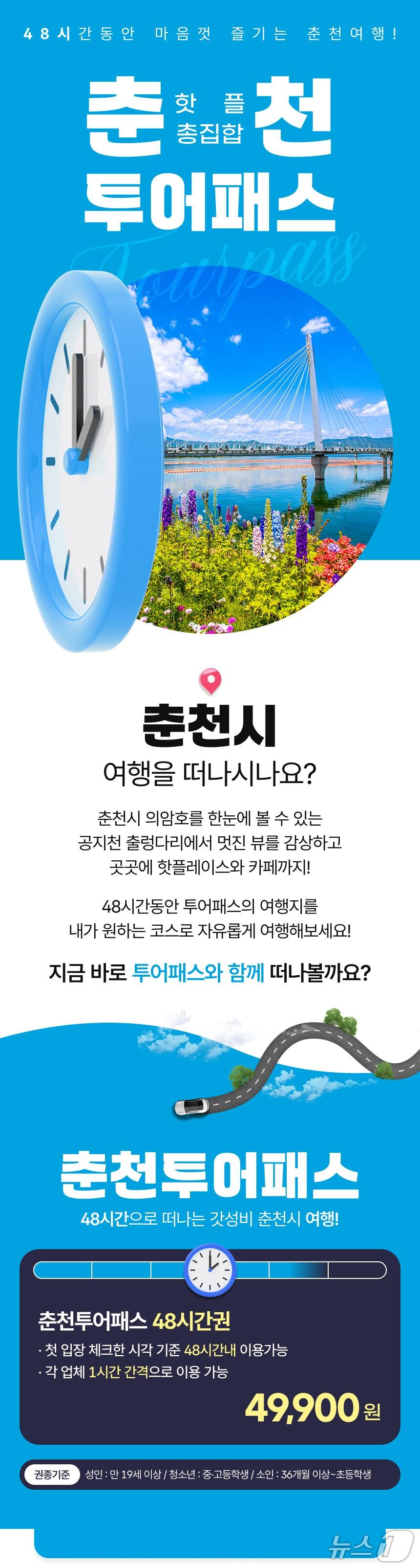 본문 이미지 - 춘천투어패스.(춘천시 제공, 재판매 및 DB금지)