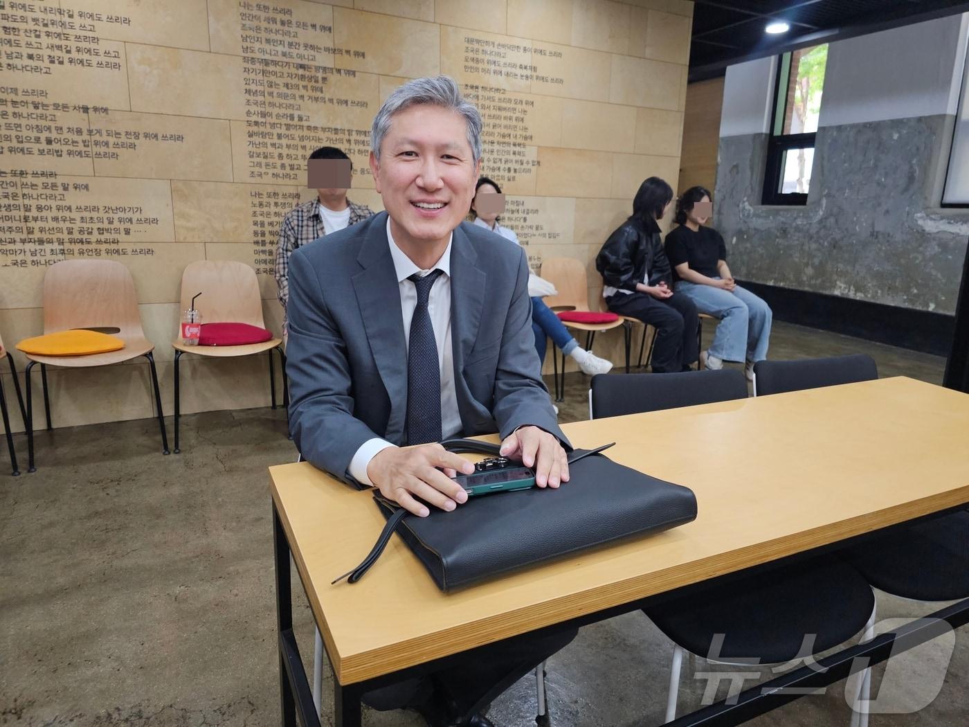 본문 이미지 - 고 노태우 전 대통령 아들 노재헌 주중국대사. 2025.4.30/뉴스1 ⓒ News1 서충섭 기자