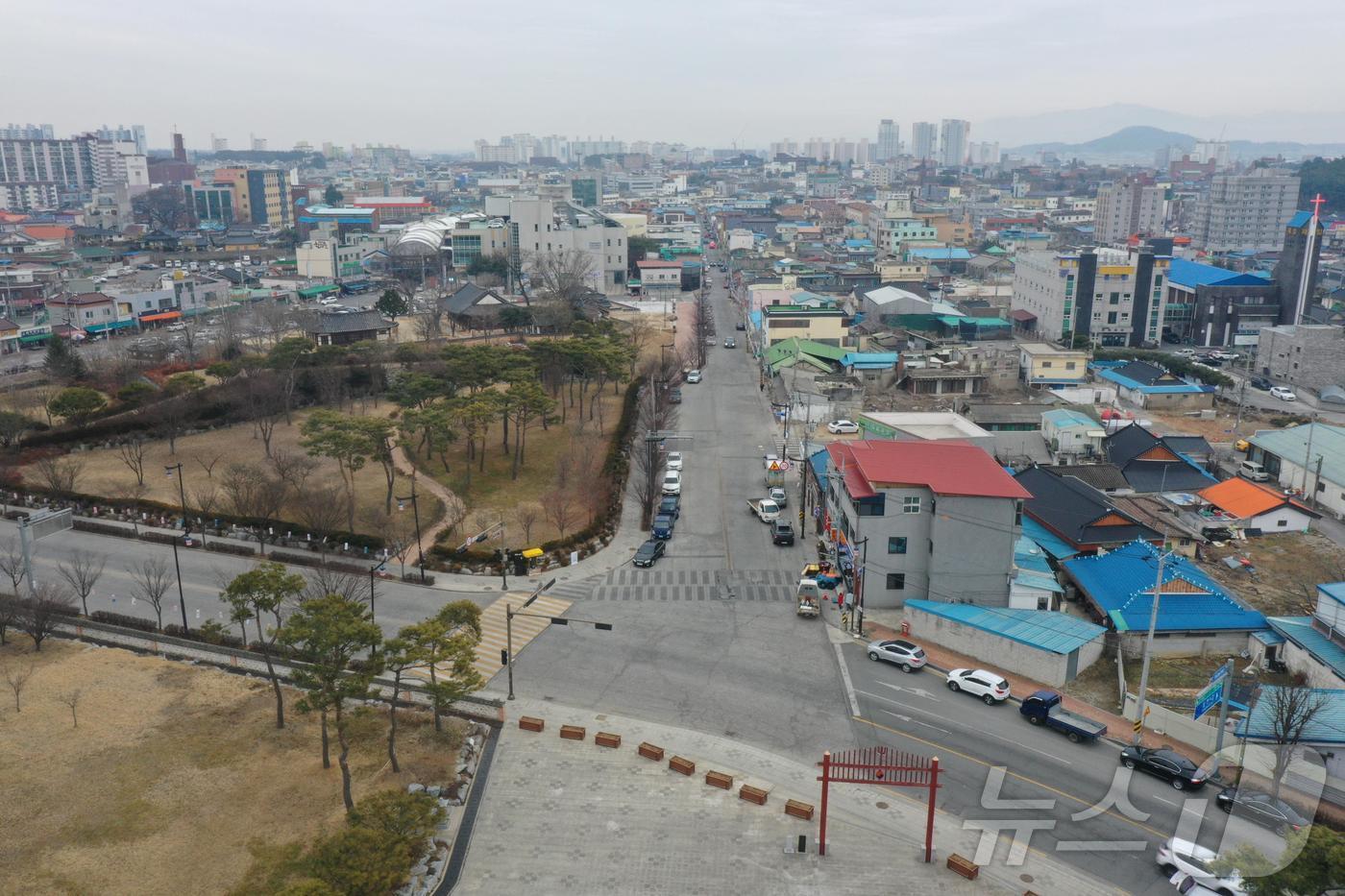 김제시가 올 하반기부터 동서9길~동헌4길에 이르는 660m 구간의 간판을 정비한다.(김제시 제공. 재판매 및 DB금지)
