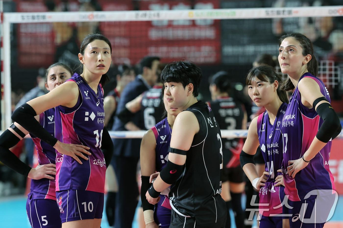 챔피언결정전 2연승 후 2연패를 당한 흥국생명. /뉴스1 ⓒ News1 박정호 기자