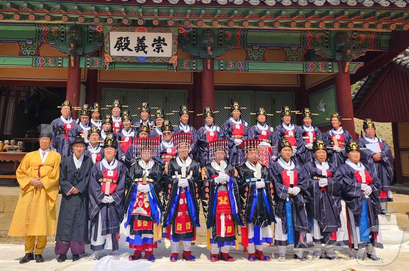 본문 이미지 - 지난 6일 연천군 숭의전서 열린 춘계대제. (연천군 제공, 재판매 및 DB금지)