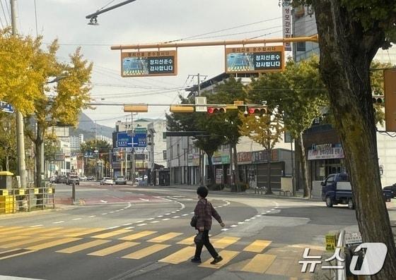 본문 이미지 -  정읍시가 어린이 교통사고 예방과 안전한 통학환경 조성을 위해 관내 초등학교 앞에 과속경보시스템을 추가 설치한다.(뉴스1/DB)