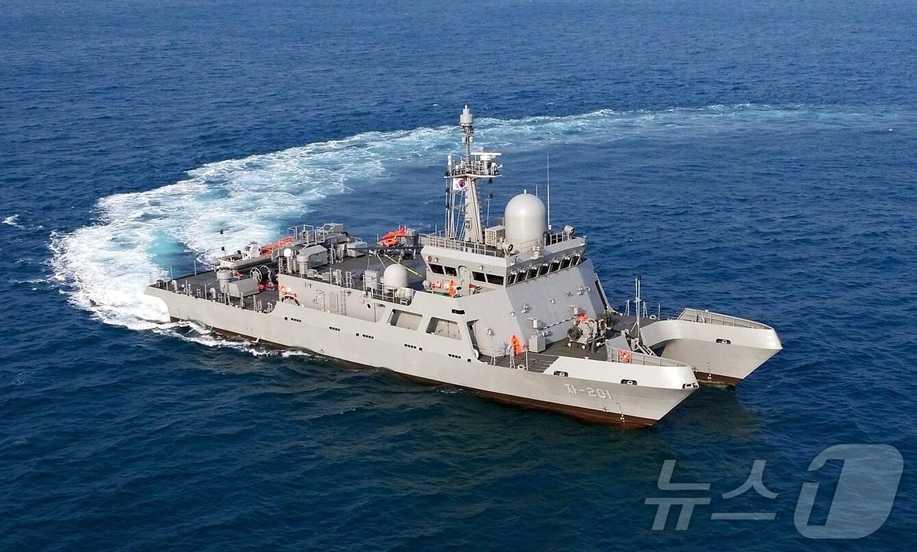 본문 이미지 - 다목적훈련지원정&#40;HJ중공업 제공. 재판매 및 DB 금지&#41;