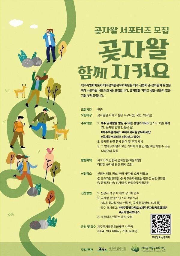 본문 이미지 -  제주곶자왈공유화재단이 '2025 곶자왈 서포터즈'를 모집한다고 8일 밝혔다./뉴스1