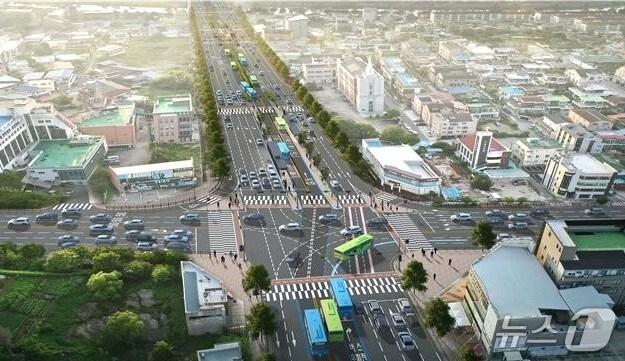 본문 이미지 - 전주 기린대로 BRT 사업 조감도./뉴스1