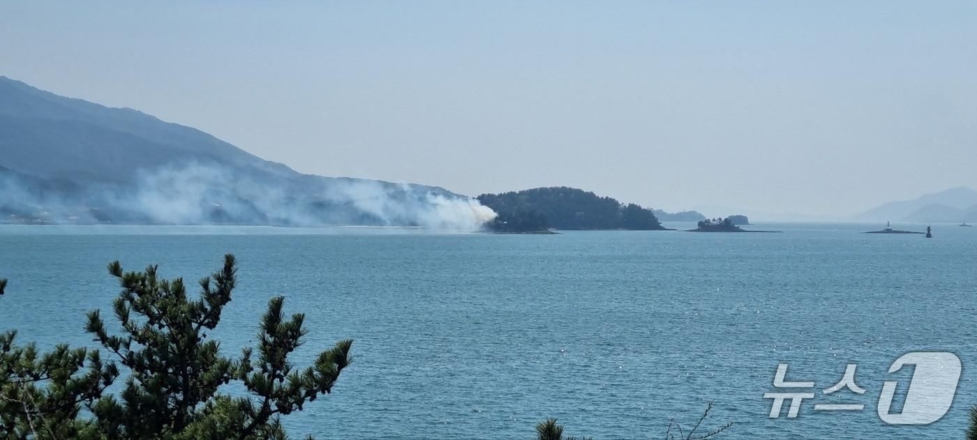 남해 산불 현장.(산림청 제공. 재판매 및 DB금지.)