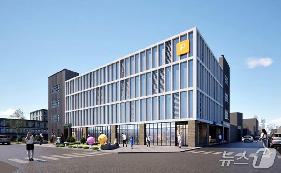 본문 이미지 - 대전시가 대전역 일대를 문화·경제·관광이 어우러지는 새로운 도시 거점으로 탈바꿈시키기 위한 핵심 사업인 '어울림그린센터' 조성 사업에 본격 착수한다.. 사진은 어울림그린센터 조감도. (대전시 제공. 재판매 및 DB 금지) 2025.5.1/뉴스1