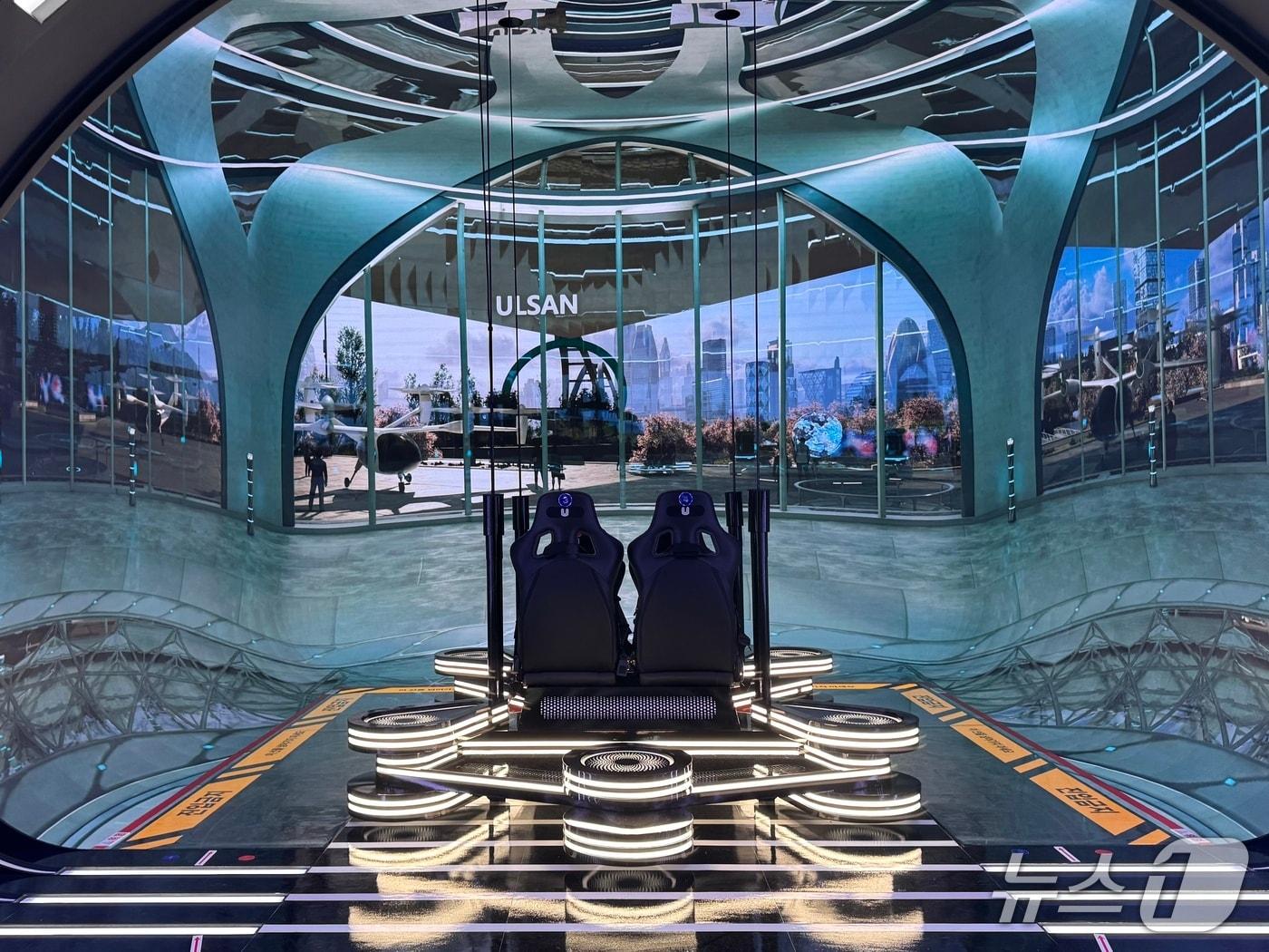 본문 이미지 - 1일 오후 울산 남구 울산박물관 1층에 설치된 울산 라이징 포트.2025.5.1./뉴스1 김세은 기자