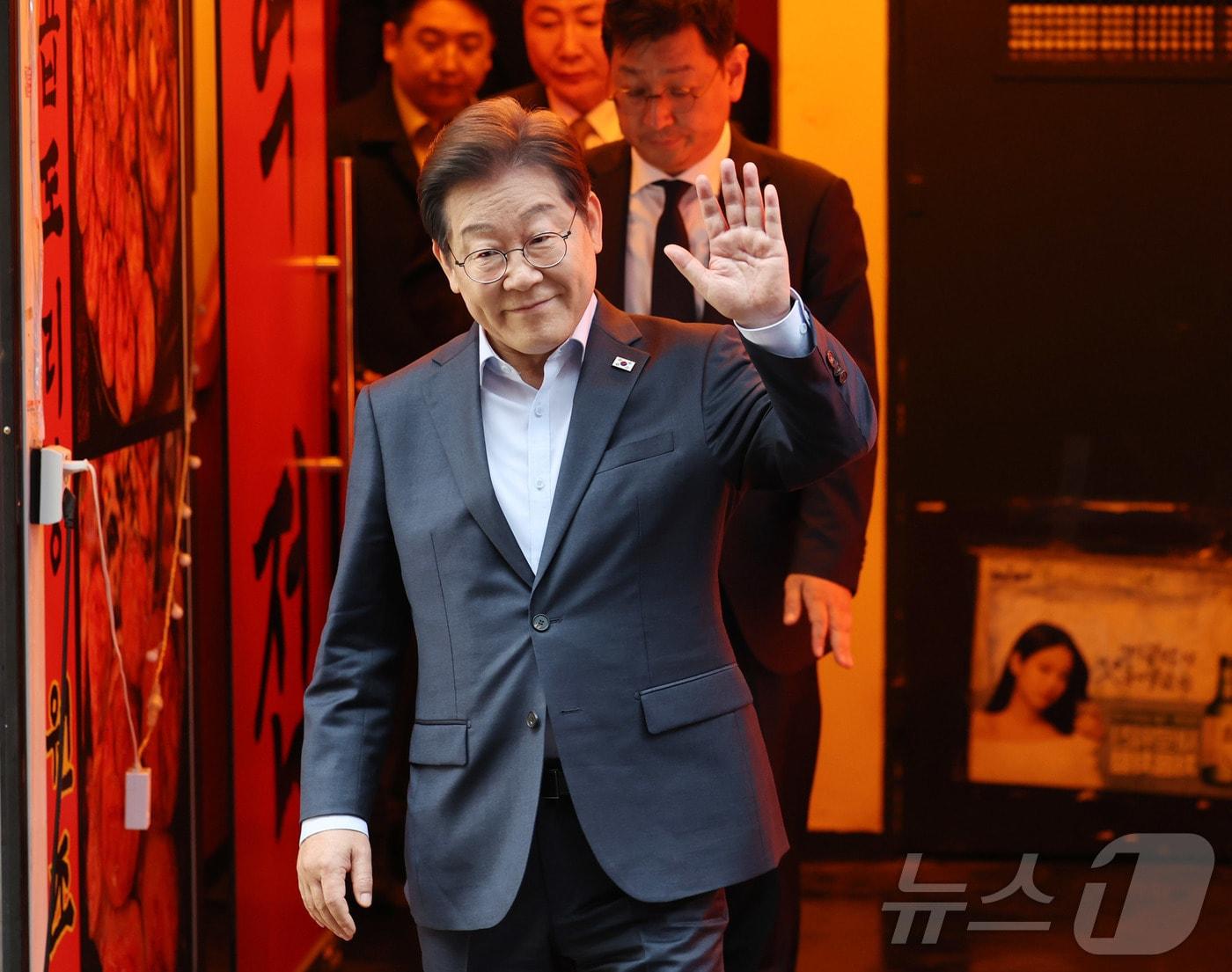 본문 이미지 - 이재명 더불어민주당 대통령 후보. (공동취재) 2025.5.1/뉴스1 ⓒ News1 이재명 기자