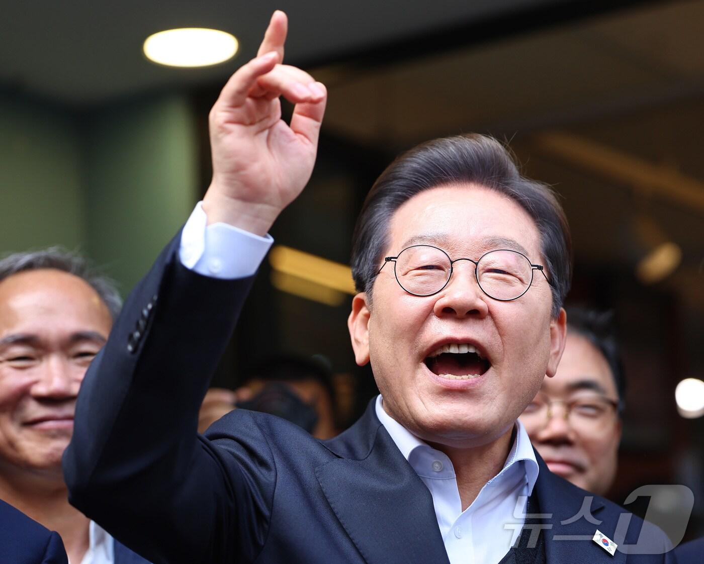 본문 이미지 - 이재명 더불어민주당 대통령 후보. (공동취재) ⓒ News1 이재명 기자