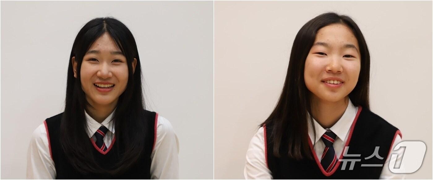 단성중학교 롤러부 권세진(왼쪽)과 이태희(오른쪽).(단성중학교 제공)/뉴스1  