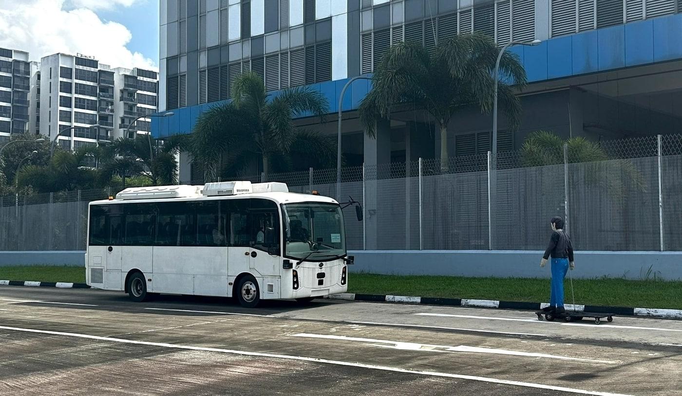 오토노머스에이투지의 싱가포르 자율주행 M1 면허 취득 시험 현장&lt;자료사진&gt;&#40;오토노머스에이투지 제공&#41;. 2025.05.13.