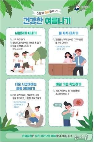 본문 이미지 - 폭염 대비 온열질환 예방 홍보 포스터.(전북자치도 제공. 재판매 및 DB금지)/뉴스1