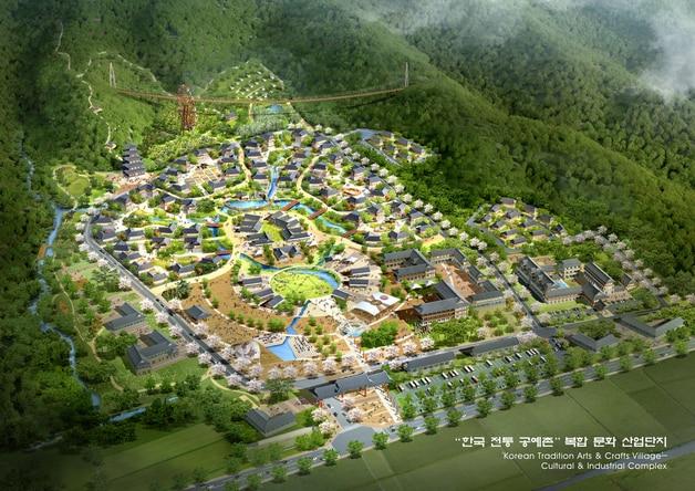 본문 이미지 - 청주 전통공예촌 복합문화산업단지 조감도/뉴스1