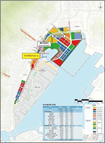 본문 이미지 - 입주기관 현위치 및 이전 예정위치(해양수산부 제공)