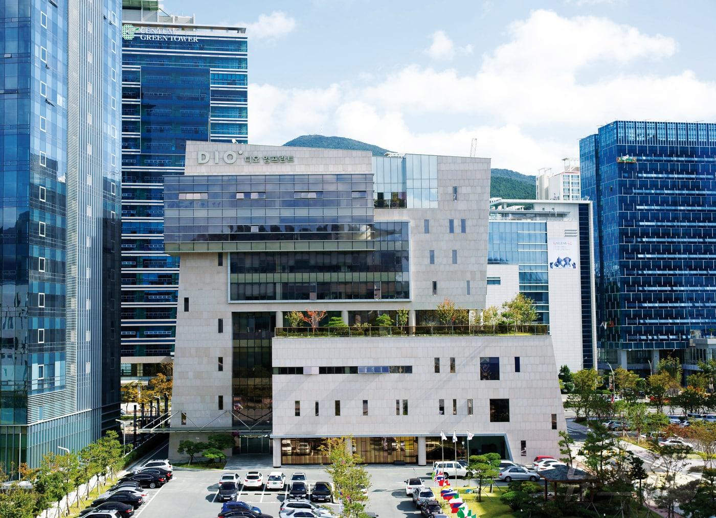 본문 이미지 - 부산 해운대구에 위치한 디지털임플란트기업 디오 본사 전경.(디오 제공. 재판매 및 DB 금지)