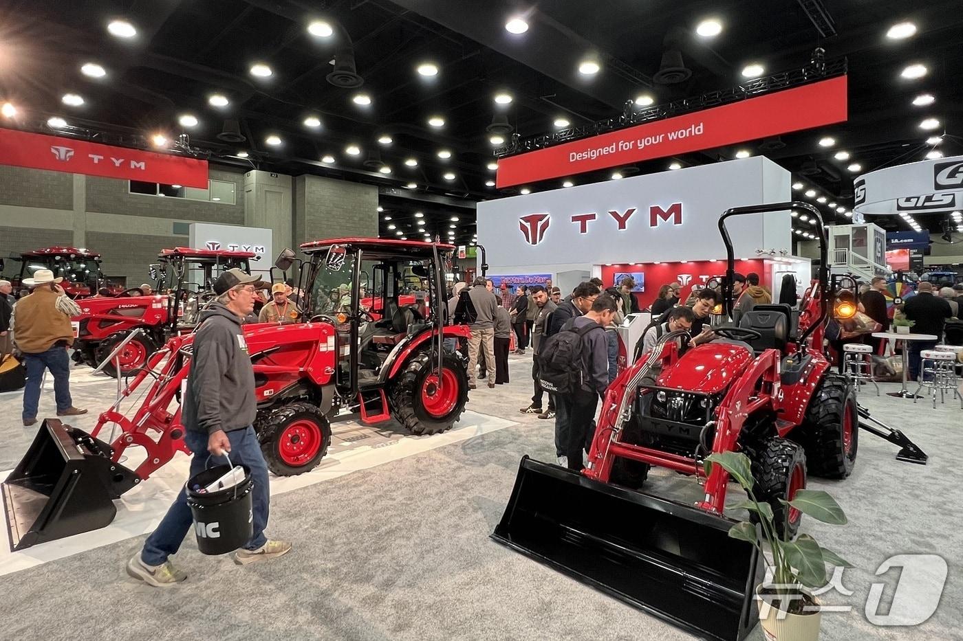 북미 최대 농기계 박람회 'NFMS 2025'에 참가한 TYM(TYM 제공)