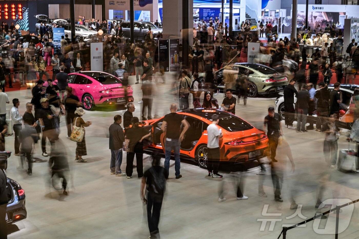 상하이 국제 자동차 엑스포. 2025.04.25. ⓒ AFP=뉴스1