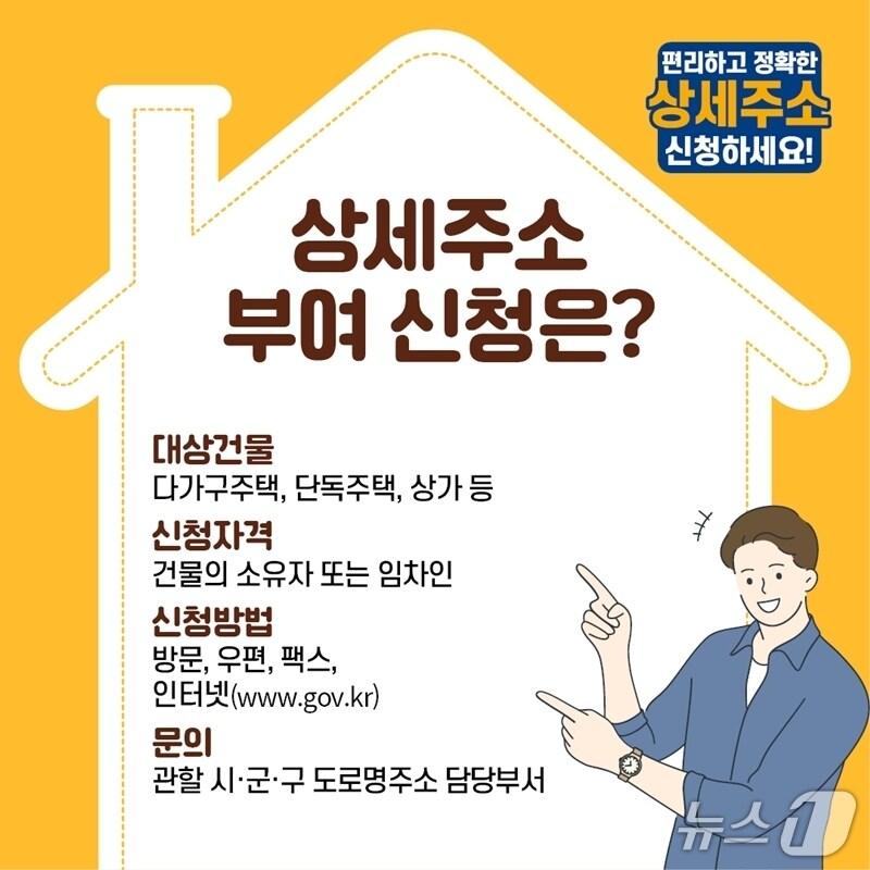본문 이미지 - 상세주소 부여 신청 방법 안내 포스터.(사상구 제공. 재판매 및 DB 금지)
