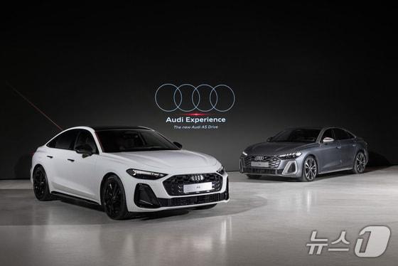 본문 이미지 - 아우디코리아가 15일 경기 김포 에어로피스에서 열린 미디어 프리뷰 행사에 아우디 중형 세단 &#39;더 뉴 아우디 A5&#39;&#40;왼쪽&#41;와 A5의 고성능 파생 모델 &#39;더 뉴 아우디 S5&#39;&#40;오른쪽&#41;를 공개했다. 더 뉴 아우디 A5· S5에는 아우디가 내연기관 및 플러그인 하이브리드 모델 전용으로 새롭게 개발한 &#39;PPC 플랫폼&#39;이 처음으로 적용됐다&#40;아우디코리아 제공. 재판매 및 DB 금지&#41;. 2025.05.15.
