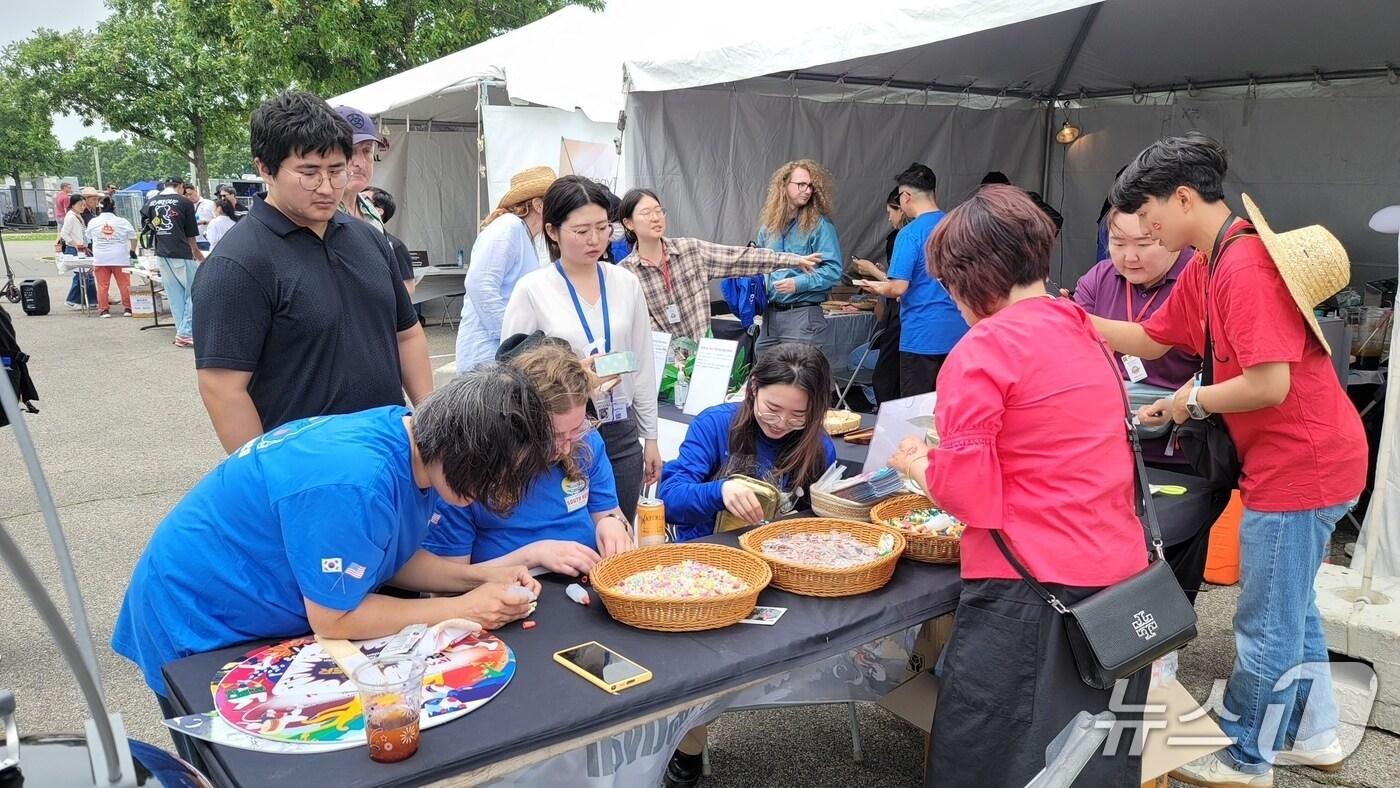 월드 챔피언십 바비큐 쿠킹 콘테스트 금산세계인삼축제 홍보부스(금산군 제공.재판매 및 DB금지)/뉴스1