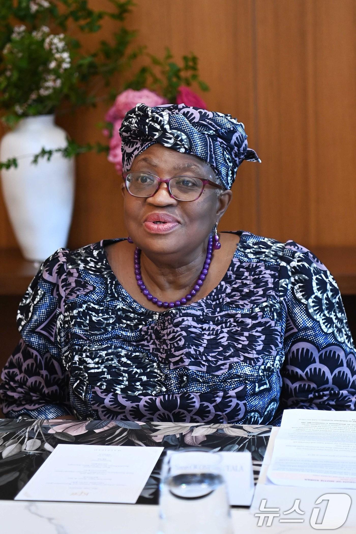 본문 이미지 - 응고지 오콘조-이웰라 세계무역기구(WTO) 사무총장. (산업통상자원부 제공. 재판매 및 DB 금지) 2025.5.16 ⓒ 뉴스1