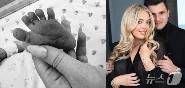 본문 이미지 - 도널드 트럼프 미국 대통령의 차녀 티파니 트럼프(31)가 출산 사실을 공개했다. 티파니가 올린 인스타그램 사진 및 티파니와 그의 남편 마이클 불로스.(인스타그램 갈무리).