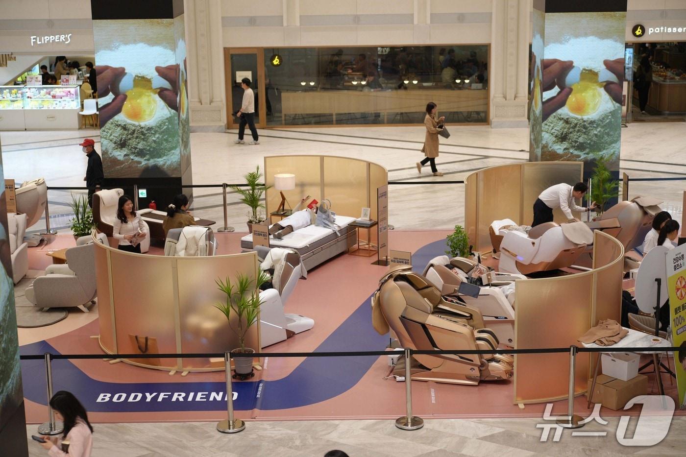 본문 이미지 - 바디프랜드 '건강수명 충전소' 팝업 행사 전경 (바디프랜드 제공)