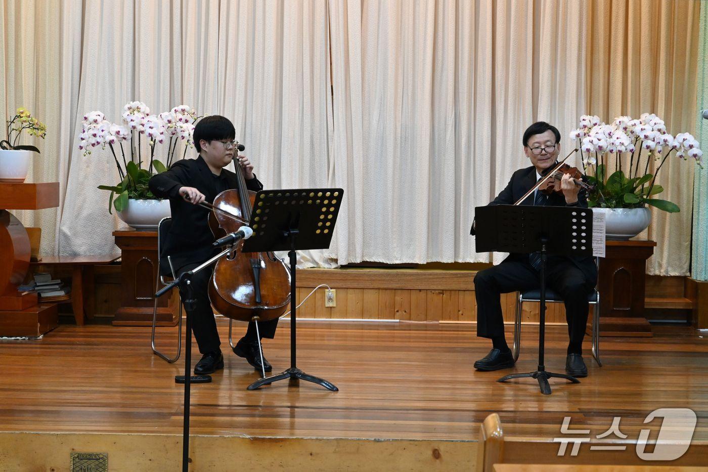 본문 이미지 - 합동 연주회 및 멘토링 행사.(전남도 제공. 재판매 및 DB금지) 2025.5.17/뉴스1