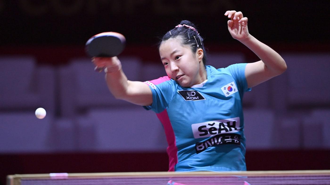  한국 탁구국가대표팀의 신유빈(대한탁구협회 제공)