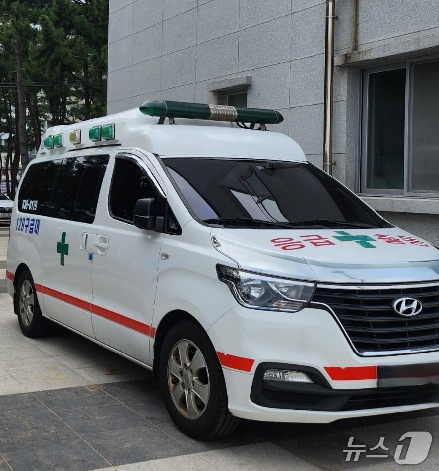 본문 이미지 - 강원 속초지역 앰뷸런스.(속초시 제공, 재판매 및 DB 금지) 2025.5.18/뉴스1