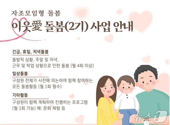 본문 이미지 - 울산시가 추진하는 ‘이웃애(愛) 돌봄사업’ 포스터.(울산광역시제공. 재판매 및 DB 금지)