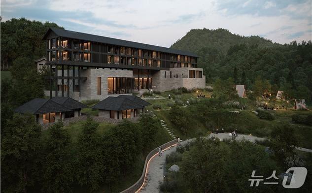 본문 이미지 - 옥천군 장계관광지내 호텔 조감도 &#40;옥천군 제공. 재판매 및 DB금지&#41; /뉴스1 